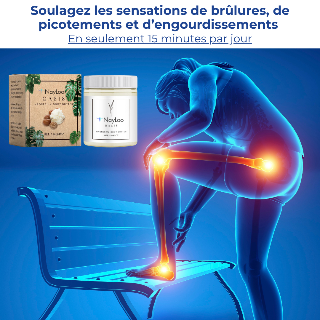 Crème Apaisante Oasis™ Soulagement Rapide des Douleurs Neuropathiques et Engourdissements