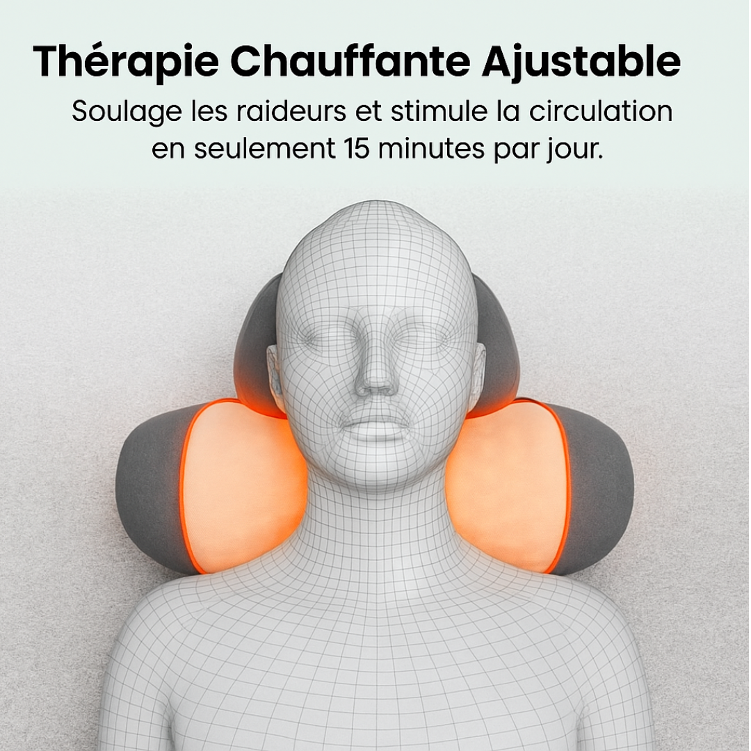 CerviZen™ – Masseur de cou 3-en-1 qui soulage la douleur cervicale